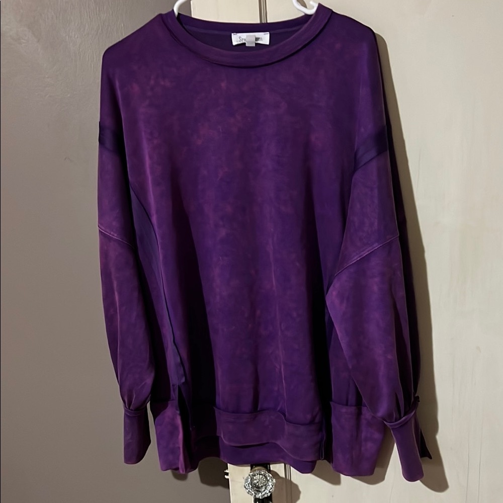Purple Tie-Dye Sweatshirt